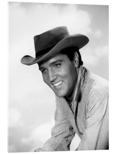 Stampa su vetro acrilico Elvis Presley in "Love Me Tender", 1956