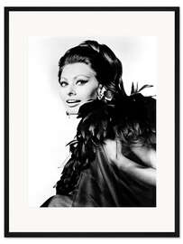 Gerahmter Kunstdruck Sophia Loren in "Arabeske"