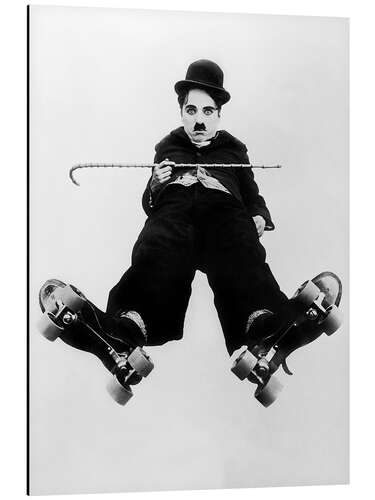 Tableau en aluminium Charlie Chaplin in "The Rink", 1916