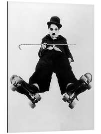 Tableau en aluminium Charlie Chaplin in "The Rink", 1916