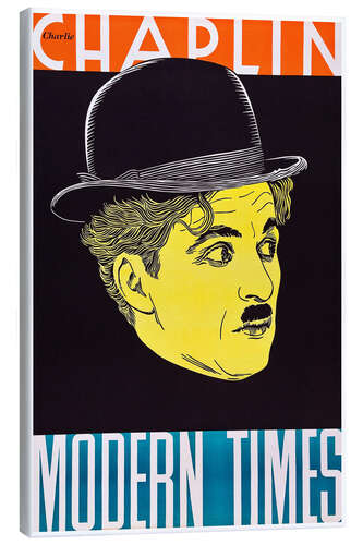 Canvas print Modern Times - Charlie Chaplin, 1936