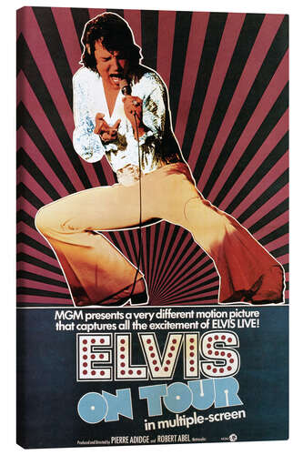 Canvas print Elvis on Tour - Elvis Presley, 1972