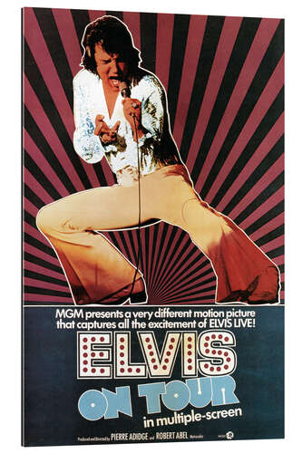 Quadro em plexi-alumínio Elvis on Tour - Elvis Presley, 1972