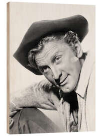 Wood print Kirk Douglas in &quot;The Big Sky&quot;, 1952