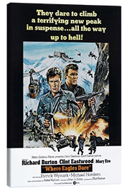 Canvas print Where Eagles Dare - Clint Eastwood, Richard Burton, 1968