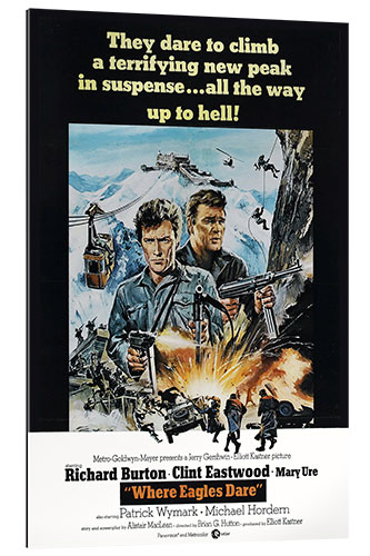 Gallery print Where Eagles Dare - Clint Eastwood, Richard Burton, 1968