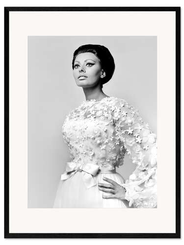 Framed art print Sophia Loren, 1966