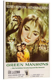 Quadro em alumínio Green Mansions - Audrey Hepburn, Anthony Perkins