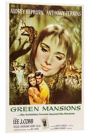 Foam board print Green Mansions - Audrey Hepburn, Anthony Perkins