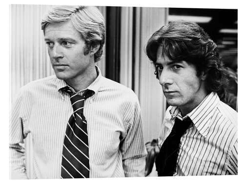 Acrylic print Robert Redford, Dustin Hoffman in "All the President's Men", 1976