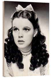 Wood print Judy Garland in &quot;The Wizard of Oz&quot;