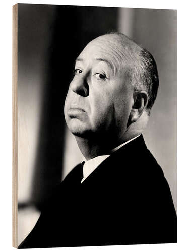 Wood print Alfred Hitchcock, 1963