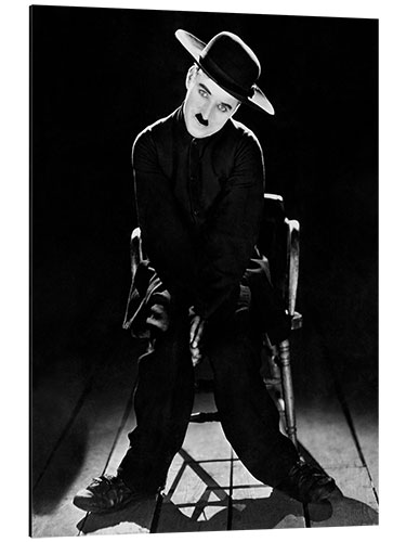 Aluminiumtavla Charlie Chaplin in "The Pilgrim", 1923