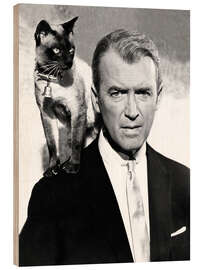 Holzbild James Stewart in &quot;Meine Braut ist übersinnlich&quot;, 1958