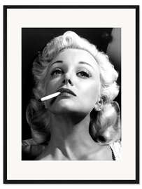 Gerahmter Kunstdruck Jan Sterling in "Revolte im Frauenzuchthaus", 1955