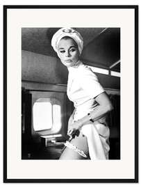 Gerahmter Kunstdruck Elke Sommer in "Heiße Katzen", 1966