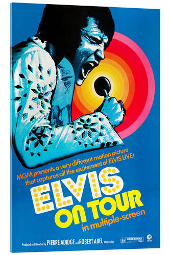 Acrylglas print Elvis on Tour, 1972