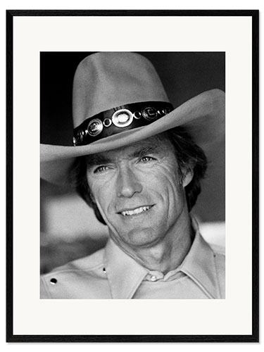 Framed art print Clint Eastwood in "Bronco Billy", 1980