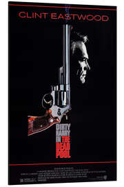 Aluminiumsbilde Dirty Harry in the Dead Pool - Clint Eastwood, 1988