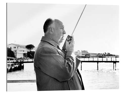 Gallery print Alfred Hitchcock on Location in Bodega Bay, California, 1963