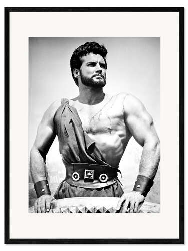 Stampa artistica con cornice Steve Reeves in "Hercules Unchained", 1959