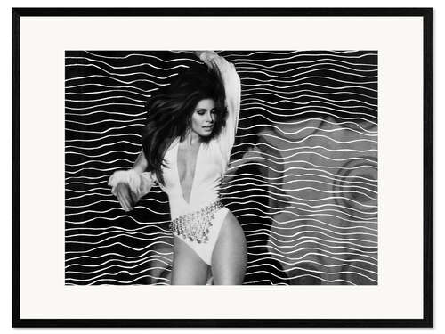 Gerahmter Kunstdruck Raquel Welch in "Tote Bienen singen nicht", 1969