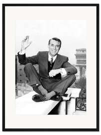 Gerahmter Kunstdruck Cary Grant in Paris