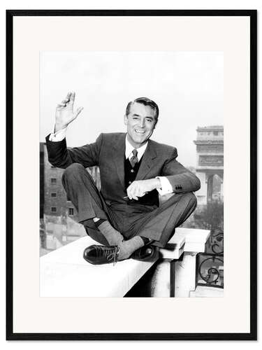 Kehystetty taidepainatus Cary Grant in Paris