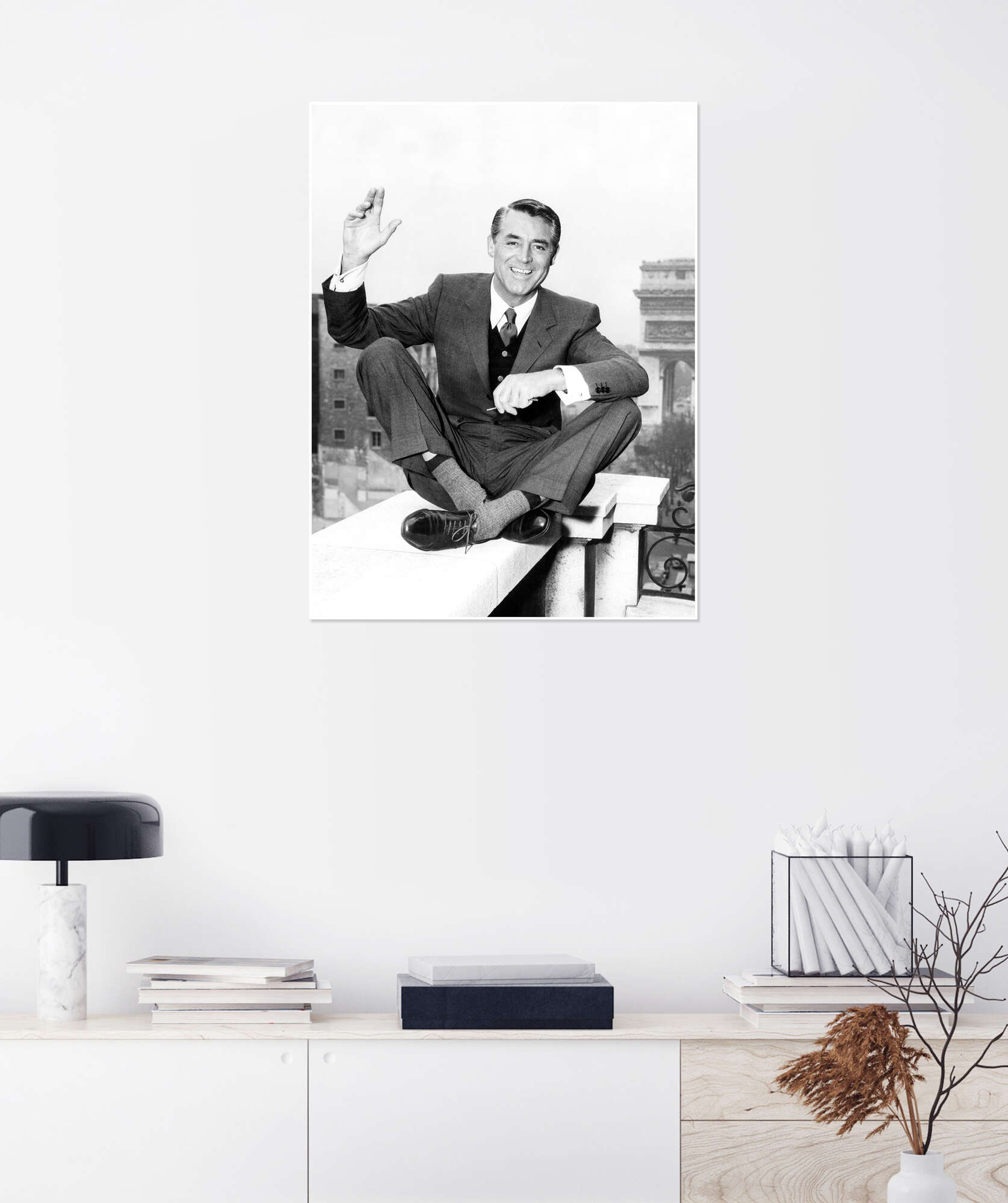 Cary Grant in Paris print by Everett Collection | Posterlounge