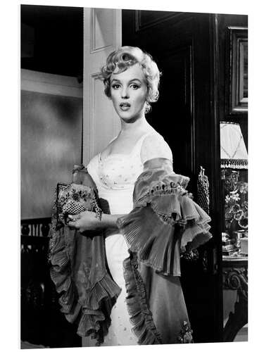 Foam board print Marilyn Monroe in "The Prince and the Showgirl", 1956 II