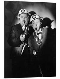 Cuadro de aluminio Laurel and Hardy in "Air Raid Wardens", 1943