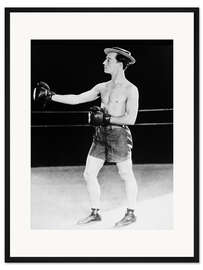 Gerahmter Kunstdruck Buster Keaton in "Der Killer von Alabama", 1926