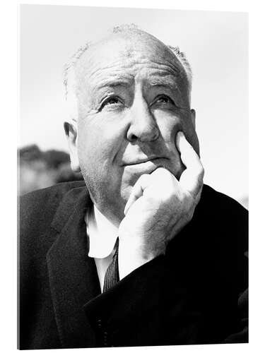 Acrylglasbild Alfred Hitchcock am Set, 1963