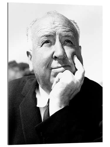 Galleritryk Alfred Hitchcock, on-set, 1963