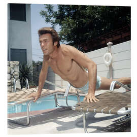 Tableau en verre acrylique Clint Eastwood Planks, 1959