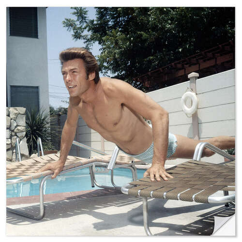 Sticker mural Clint Eastwood Planks, 1959