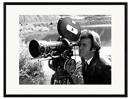 Framed art print Clint Eastwood On the Set of Dirty Harry, 1971