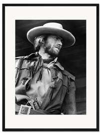 Gerahmter Kunstdruck Clint Eastwood in "Der Texaner", 1976