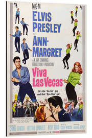 Tableau en aluminium Elvis Presley, Ann-Margret - Viva Las Vegas II