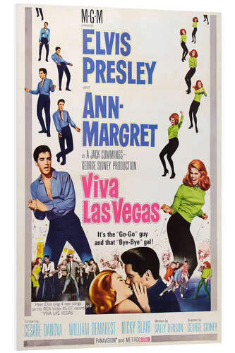 Foam board print Elvis Presley, Ann-Margret - Viva Las Vegas II