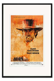 Gerahmter Kunstdruck Clint Eastwood - Pale Rider, 1985 - Vintage Entertainment Collection