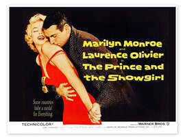 Poster Marilyn Monroe, Laurence Oliver - The Prince and the Showgirl - Vintage Entertainment Collection