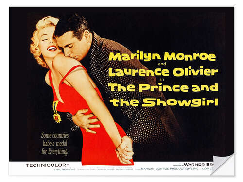 Naklejka na ścianę Marilyn Monroe, Laurence Oliver - The Prince and the Showgirl