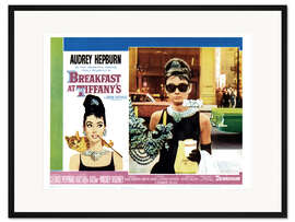 Gerahmter Kunstdruck Breakfast at Tiffany's - Audrey Hepburn, US Lobbycard