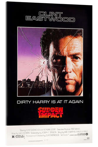 Acrylic print Clint Eastwood - Sudden Impact, 1983