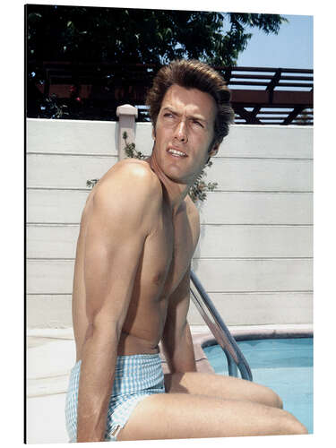 Aluminiumsbilde Clint by the Pool, 1959