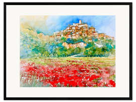 Ingelijste kunstdruk Capestrano in Abruzzo