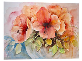 Foam board print Hibiscus Bouquet