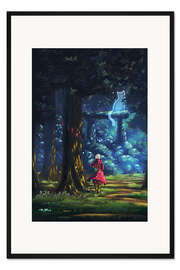 Gerahmter Kunstdruck Geist des Waldheiligtums