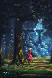 Magnettafel Geist des Waldheiligtums